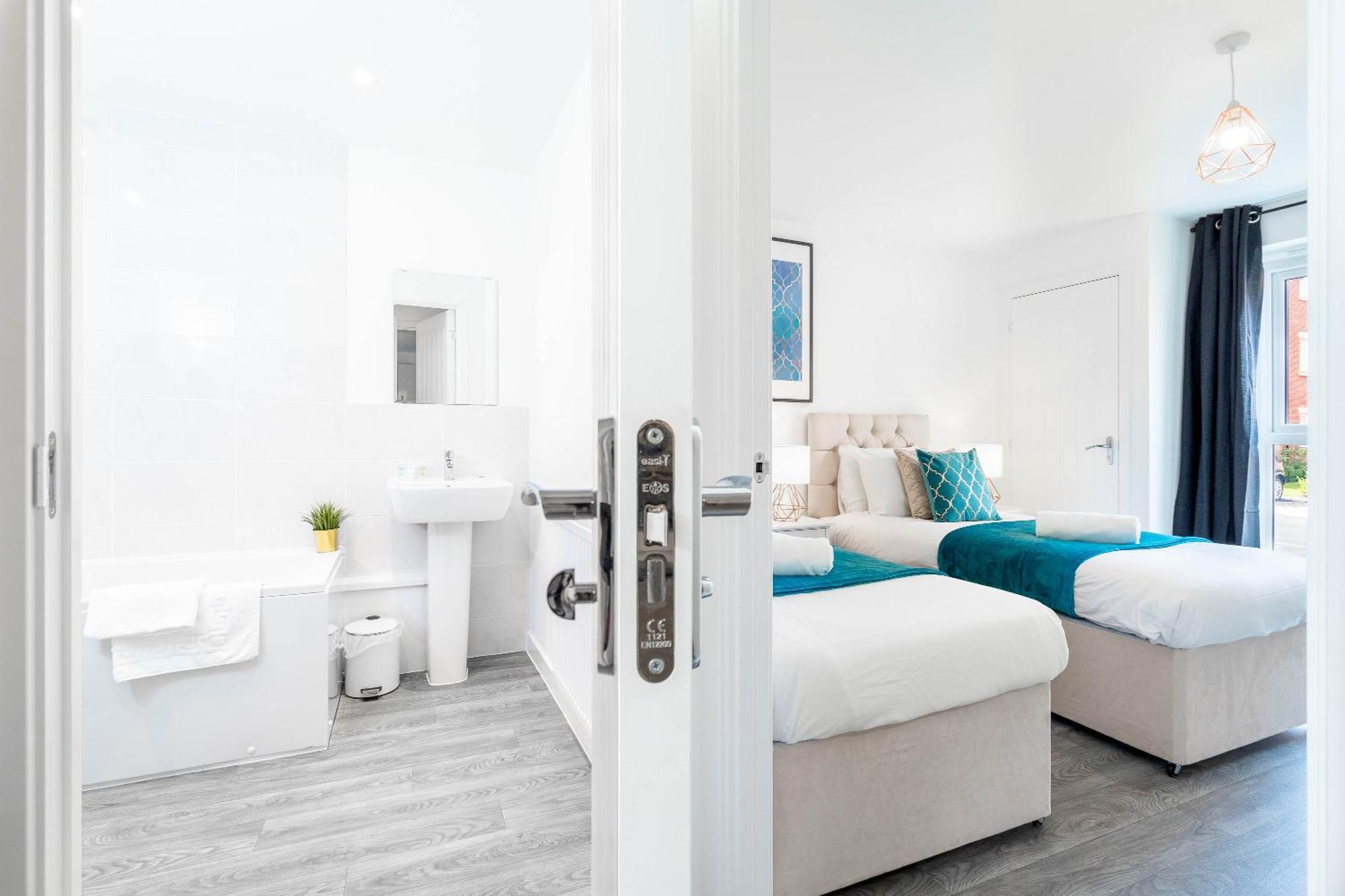 Luxury Apartment - Twin Beds - Selly Oak - Off-Street Parking - Free Netflix & Wifi - Top Rated 9Cc Birmingham Kültér fotó